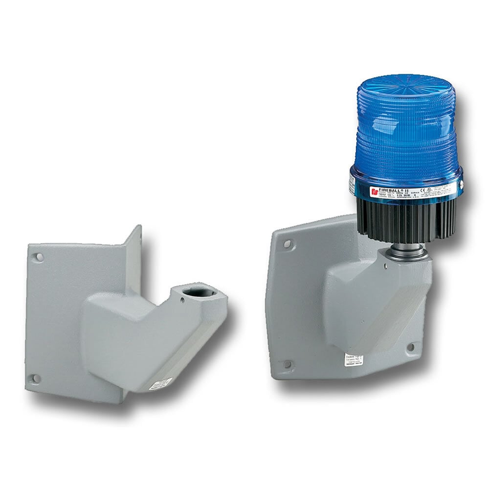 LCMB2 Corner Bracket Mounting Kit, For Use With Model 121S, 131ST, 131DST, 141ST, 225, 371, 371ST, 371DST, 371LED, AV1ST, AV1LED, FB2PST and FB24ST Strobe Warning Light, Cast Aluminum