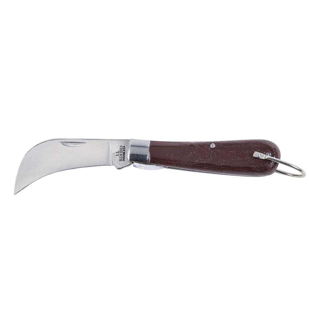 1550-4 1-Blade Extra Large Pocket Knife, Carbon Steel Hawkbill/Sheepfoot Slitting Blade, 2-5/8 in L Blade, Liner Lock Opening