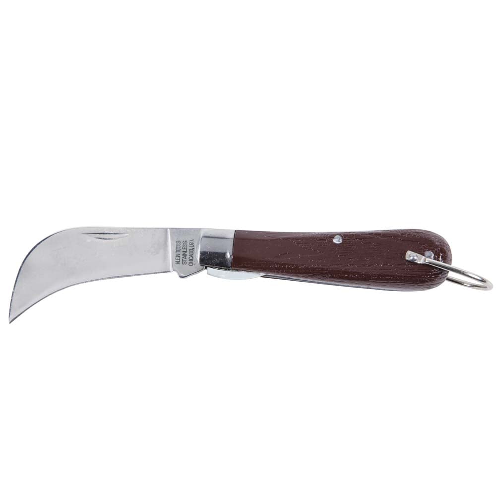 1550-44 1-Blade Extra Large Pocket Knife, Stainless Steel Hawkbill/Sheepfoot Slitting Blade, 2-5/8 in L Blade, Liner Lock Opening