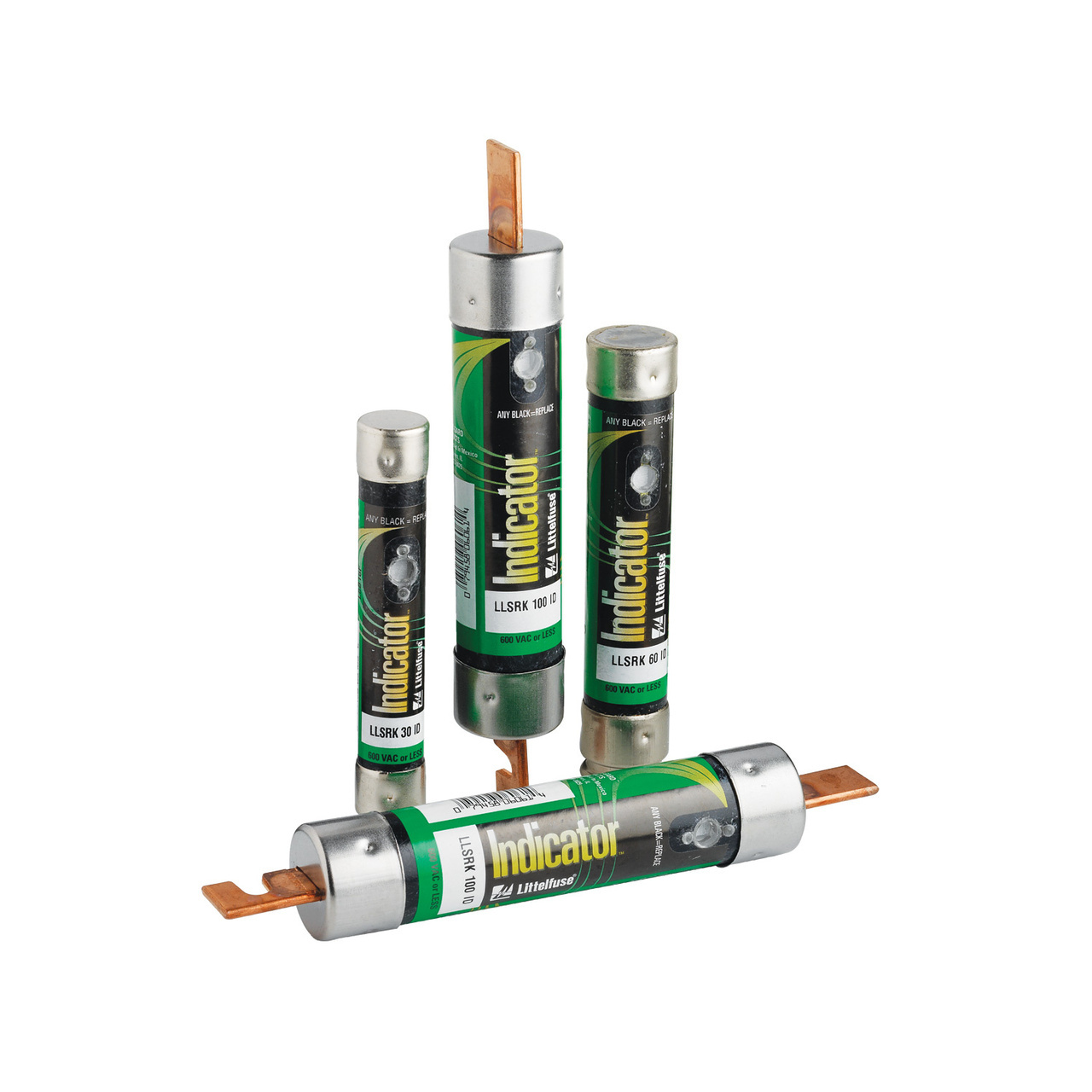 LLSRK040ID Powr-Gard Current Limiting Time Delay Fuse, 40 A, 600 V AC/300 V DC, 200/20 kA Interrupt, RK1 Class, Cartridge Body