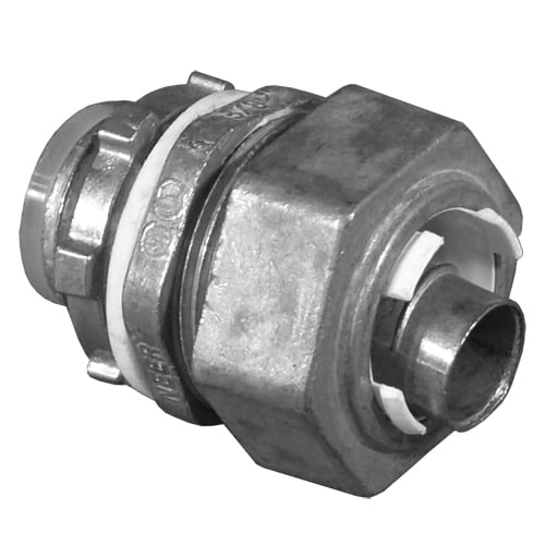 LMM-41 NEER Non-Insulated Conduit Connector, 1-1/4 in Trade, Straight, Die Cast Zinc, Natural