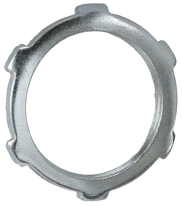 LN250 Conduit Locknut, 2-1/2 in, For Use With Conduits, Steel, Zinc Plated
