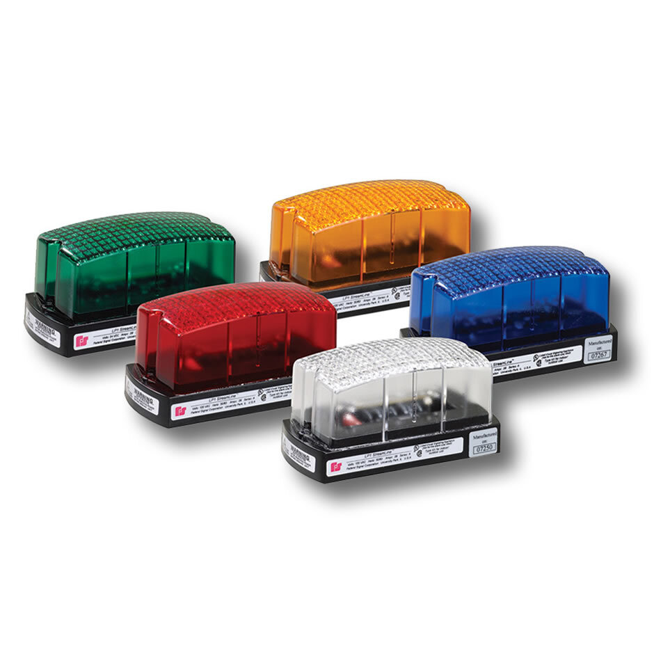 LP1-120A StreamLine Low Profile Mini Strobe Light, 120 V AC, Strobe Lamp, Amber, Surface Mount, ARRA Compliant|BAA Compliant|cUL Listed, 4X/IP66 NEMA Rating