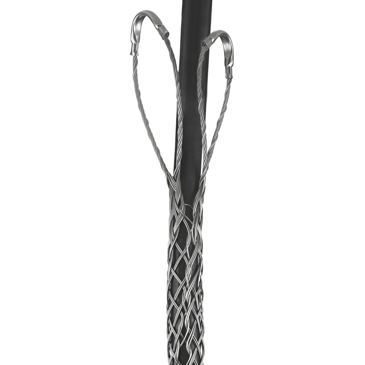 2407007 Heavy Duty Lace Closing Split Mesh Double Eye Double Weave Support Grip, 25200 lb Breaking Strength, 3 to 3.49 in Cable, Stainless Steel