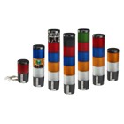 Litestak Status Indicator Light Module, LED, 120VAC, Red - Available in 24VDC and 120VAC. 50,000 hour, vibration-resistant LED lamp. Surface mount and integrated 3/4-inch NPT pipe mount. Five lens colors: Amber, Blue, Clear, Green and Red. Indoor use only. Type 1 enclosure. UL and cUL Listed, CSA Certified.