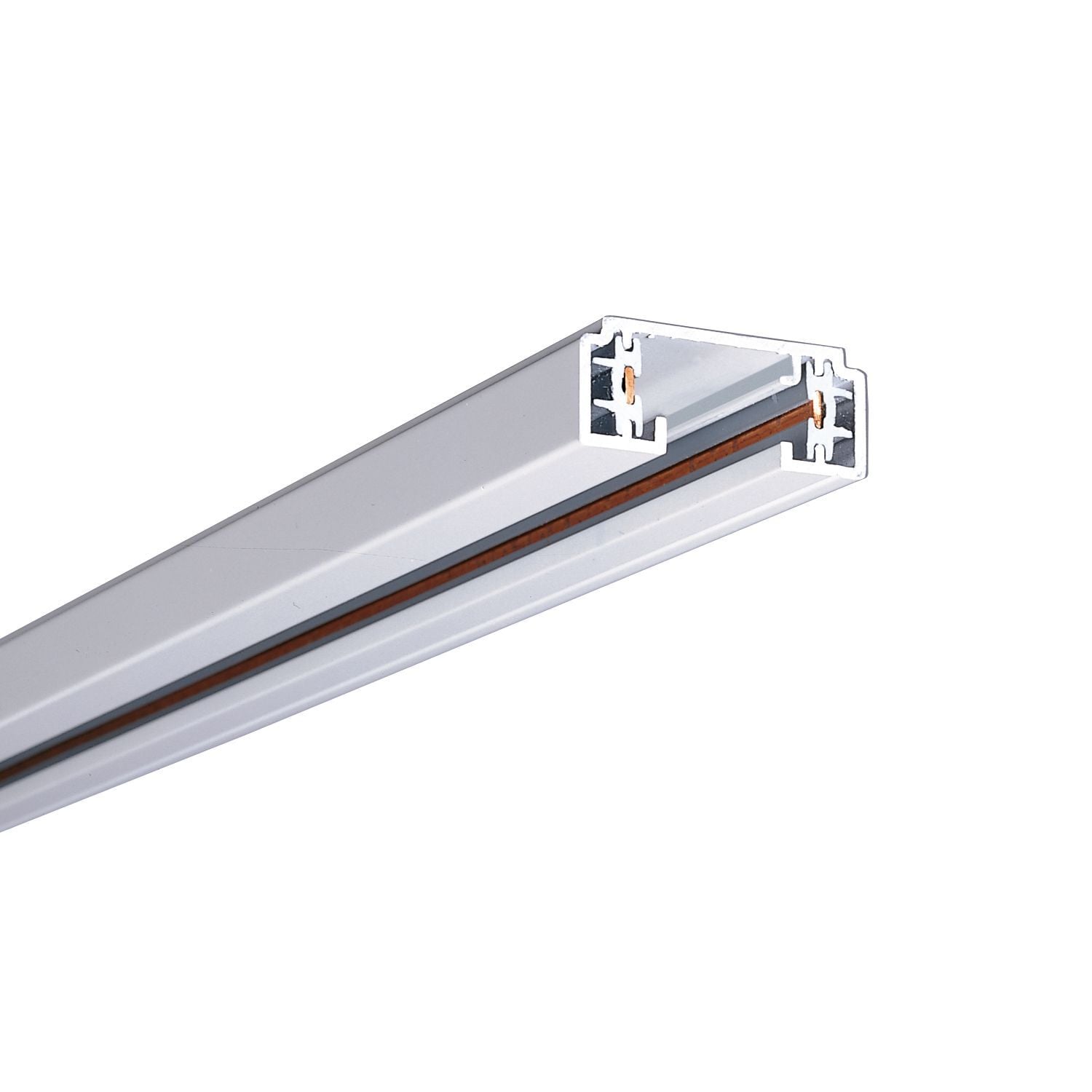 LZR106P Halo Power-Trac 1-Circuit Track, 70 in L x 2.6 in W x 0.6 in D, Aluminum