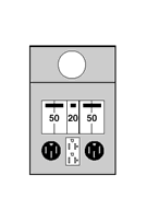 M004C010 Midwest GE Type RV Ring Metered Power Outlet, 120/240 V AC, 120 A, 1 Phase , 6 to 1/0 AWG Wire, NEMA 3R Enclosure