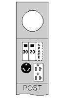 M041CP6010 Midwest GE Type RV Ring Metered Power Outlet, 120/240 V AC, 100 A, 1 Phase , 2 AWG to 250 kcmil Wire, NEMA 3R Enclosure