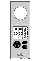 M041GP6 Midwest GE 1-Head Ring Metered Power Pedestal, 120/240 V AC, 100 A, 1 Phase , 6 AWG to 350 kcmil Wire, NEMA 3R Enclosure