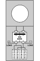 M281C1B6H 200 Amp, Back-to-Back Headpost, Metered