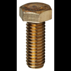 Hex Head Tap Bolt, Silicon Bronze material, 1-1/2 in. length, 1/4 in. diameter, Full thread, 7/16 in. head size