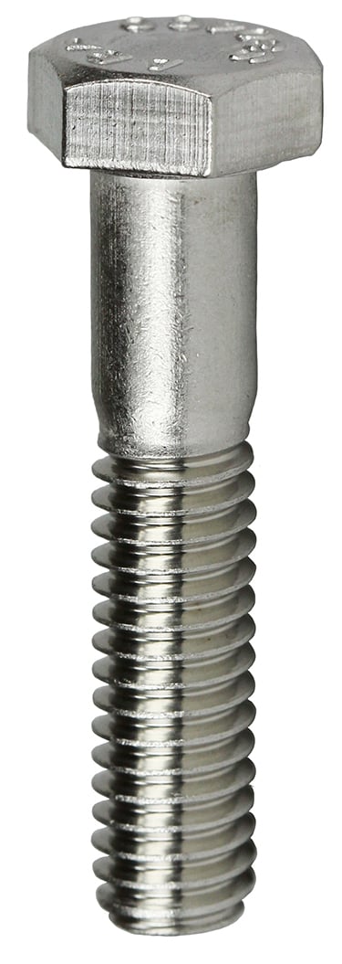 MBS38114 Corrosion-Resistant Partial Thread Cap Screw, 3/8-16, 1-1/4 in L Under Head, 18-8 Grade, Stainless Steel