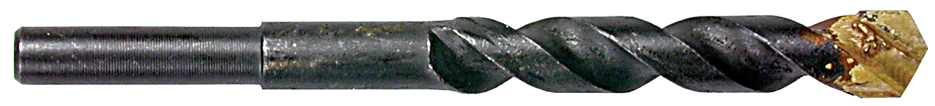 MD6 Masonry Drill Bit, 1/2 in Dia, 4 in OAL, Tungsten Carbide Tipped, Black Oxide