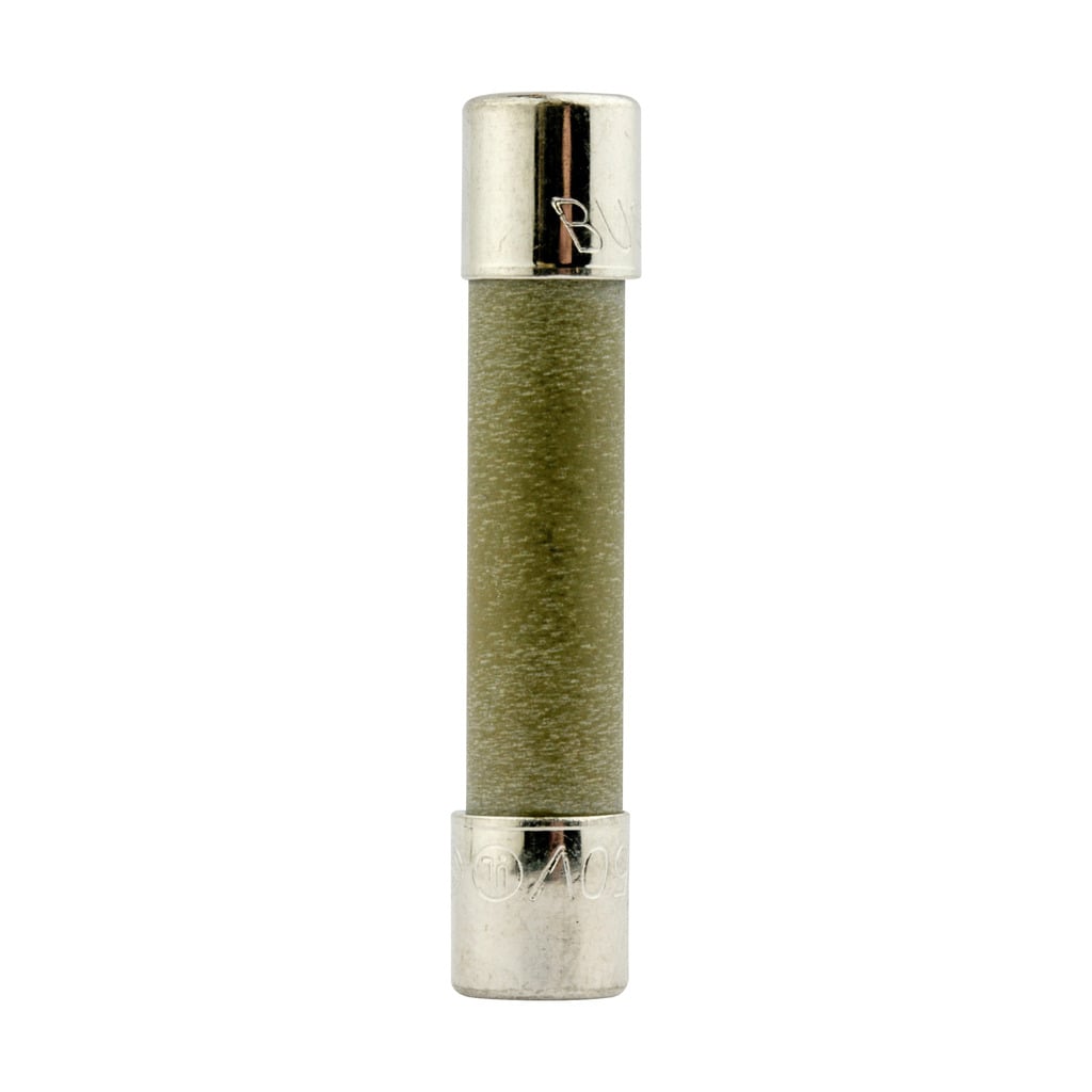 MDA-10 Electronic Small Dimension Time Delay Fuse With Nickel Plated Brass End Cap, 10 A, 250 VAC, 200 A/10 kA Interrupt, Cylindrical Body