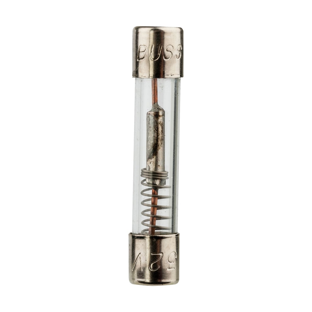 MDL-25 MDL Time Delay Fuse With Nickel Plated Brass End Caps, 25 A, 32 V AC, 1 kA Interrupt, Cylindrical Body