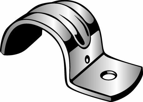 Jiffy Clip, Medium Duty, One Hole strap, Fits 1" Rigid/IMC Conduit, Type 304 Stainless Steel