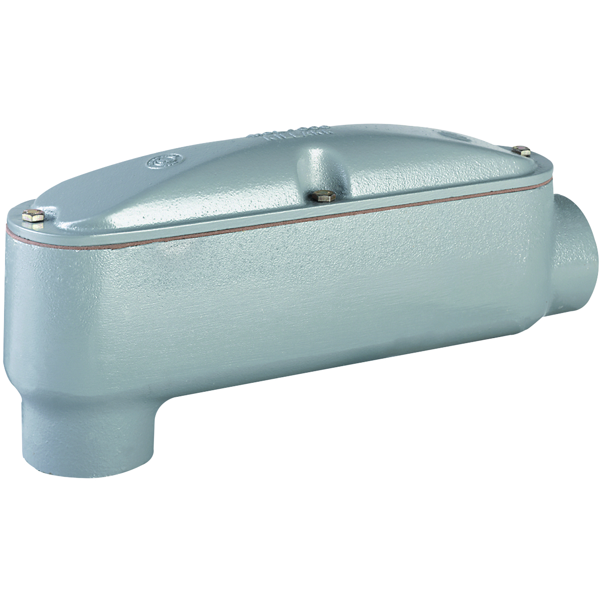 MOLB-8 Type LB Conduit Body With Cover and Gasket, 3 in Hub, 240 cu-in Capacity, Aluminum, Powder Coated