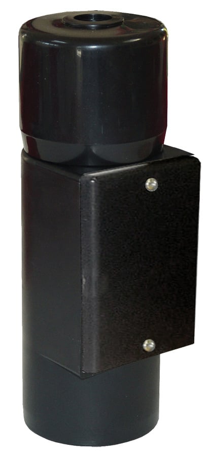 MPAB Non-Fixture Mighty Post Adapter, For Use With All Standard Rectangular Cover, PVC, Black
