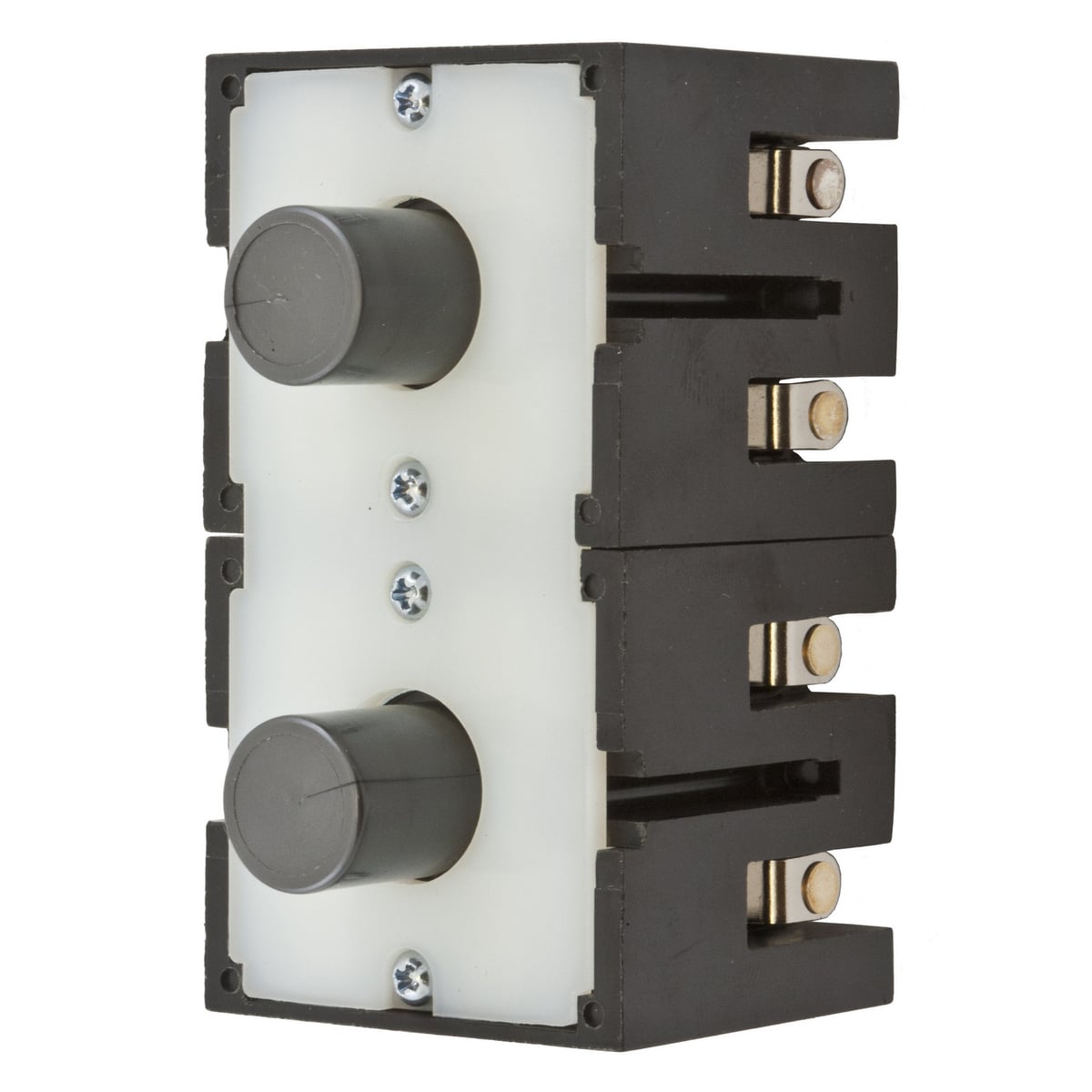 MS2 PBS 1-Phase 4-Pole Non-Metallic Pilot Duty Standard Replacement Pendant Insert, For Use With 3-Speed Button Set, 4-Pole, 250 V AC, -40 to 75 deg C Without Impact, Momentary, Surface Mount, Screw Terminal, Black