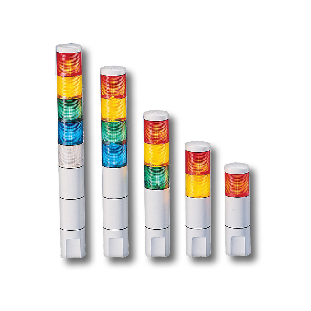 MSL3-024 MicroStat MSL Status Indicator Stack Light, 24 V AC/DC, 3 Lights, Amber/Blue/Clear/Green/Red, 7000 hr