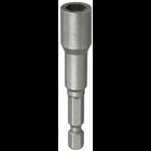 Magnetic Hex Tool, Drive Bit insert type, 2-9/16 in. overall length, 3/8 in. drive size, 1/4 in. screw size
