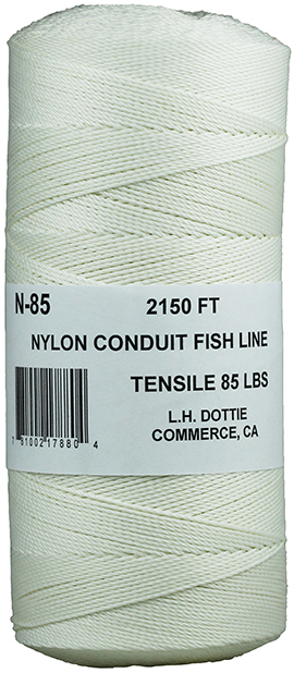 N85 Heavy Duty Fish Line, 85 lb Tensile Strength, 2150 ft L, Nylon, For Use With Most Canister System