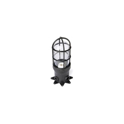15801 Utility Light with Safety Cage and Globe, (1) Lamp, 120 to 277 V AC, Polyester Powder Coated Housing