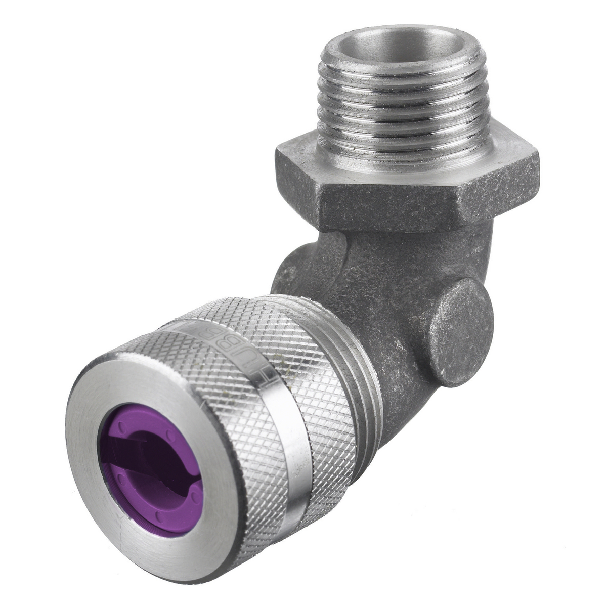 NHC1038 NHC 90 deg Form 3 Standard Cord Connector, 3/4 in MNPT Trade, (1) Conductors, 0.75 to 0.88 in Cable Openings, Aluminum, Machined