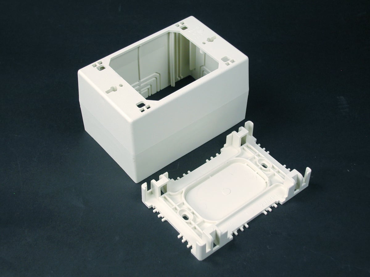 1 Gang Extra Deep Device Box Fitting, Ivory