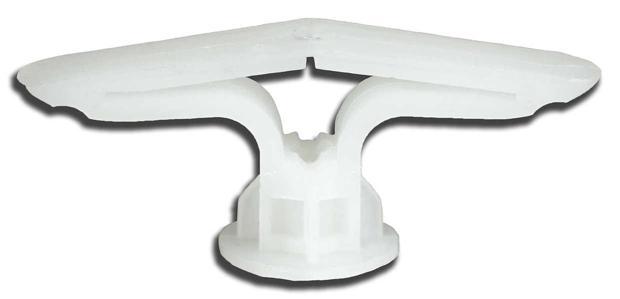 NT14L Hollow Toggle Wall Anchor, #8 x 1-1/2 in Dia Screw, 1/4 in Dia Drill, Nylon Anchor