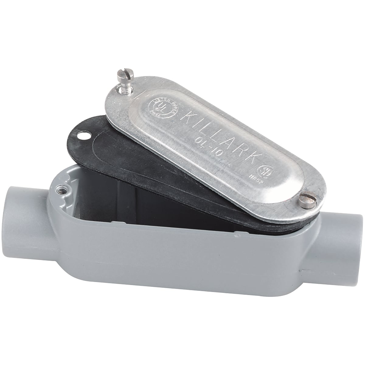 OC-2CG O Series Type-C Conduit Body, 3/4 in Hub, 85 Form, 7 cu-in Capacity, Aluminum, Powder Coated