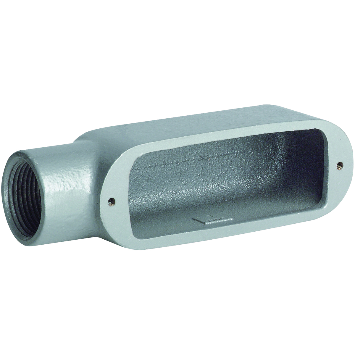 OE-1M O Series Type E Conduit Body, 1/2 in Hub, 4 cu-in Capacity, Malleable Iron, Tri-Coated