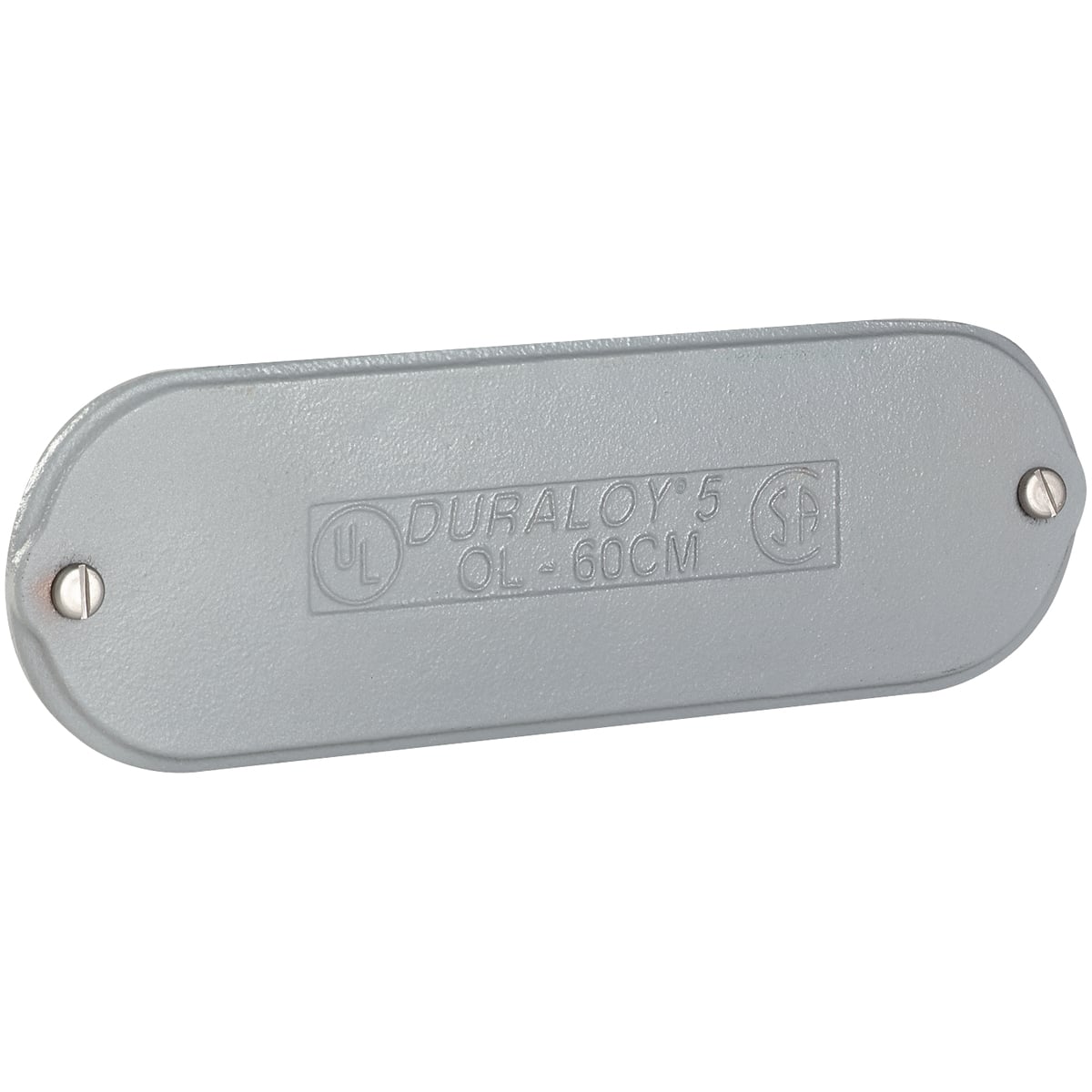 OL-20CM Conduit Body Cover, 3/4 in Hub, For Use With O Series/Duraloy 5 Fitting, Cast Iron, Tri-Coated