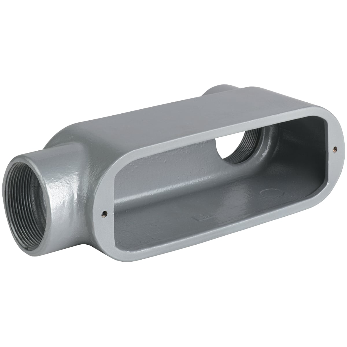 OLB-0M O Series Type LB Conduit Body, 4 in Hub, 324 cu-in Capacity, Malleable Iron, Tri-Coated