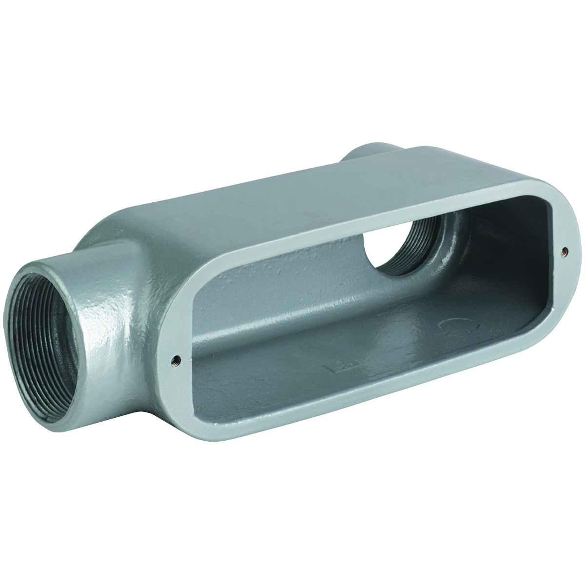 OLB-2M O Series Type LB Conduit Body, 3/4 in Hub, 7 Form, 7 cu-in Capacity, Iron, Tri-Coated