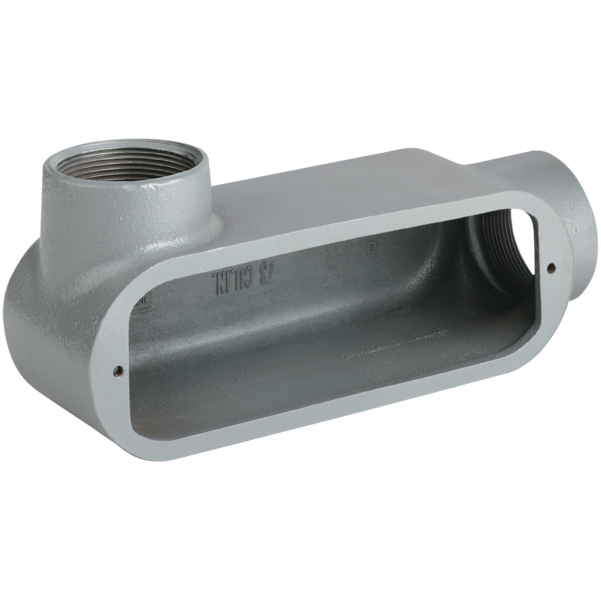 OLL-2M O Series Type LL Conduit Body, 3/4 in Hub, Form 5 Form, 7 cu-in Capacity, Iron, Tri-Coated