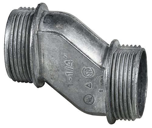ON100 Offset Nipple, 1 in, Die Cast Zinc Alloy
