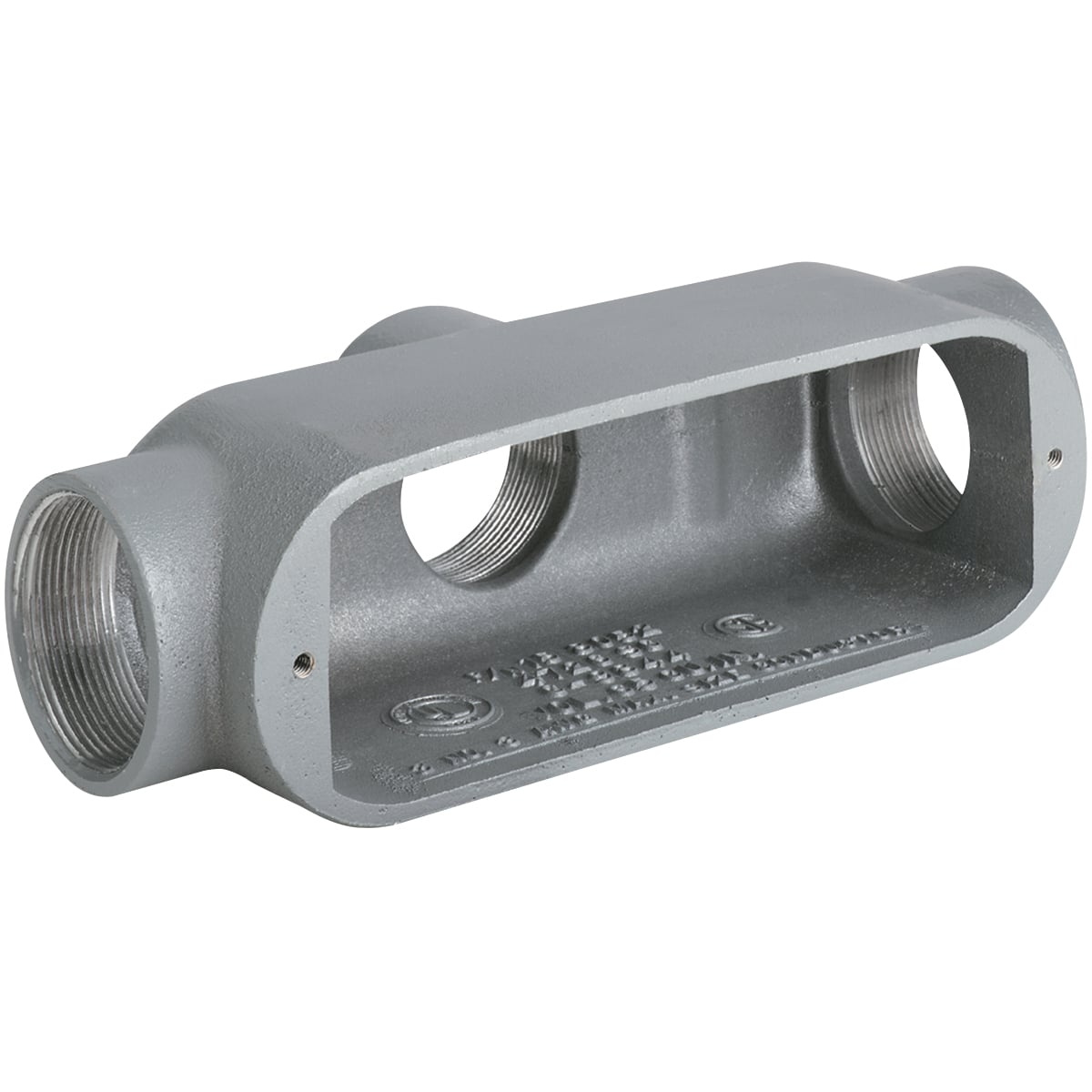 OTB-2M O Series Type TB Conduit Body, 3/4 in Hub, Form 7 Form, 7 cu-in Capacity, Iron, Tri-Coated