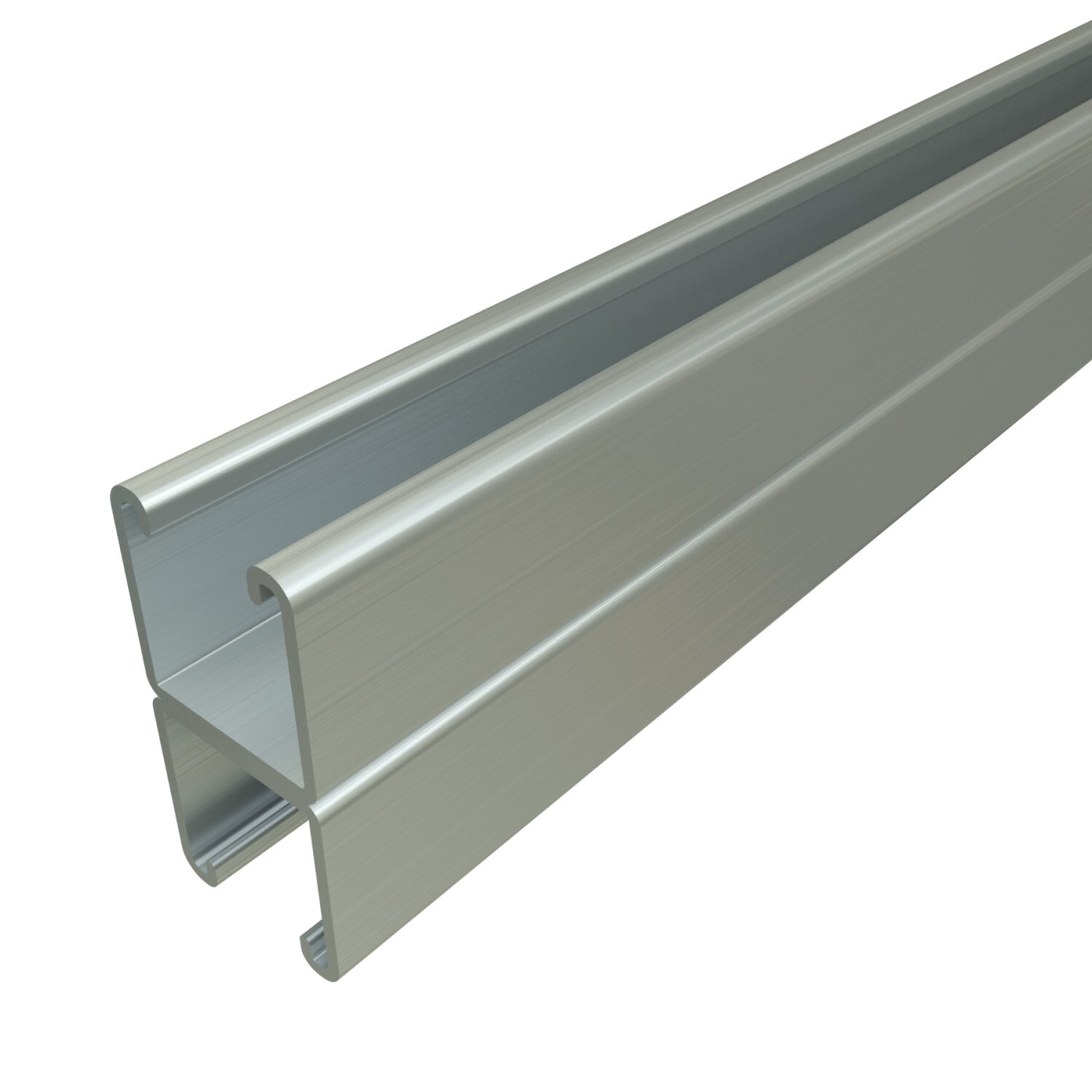 P1001-10HG P1000 Back to Back Solid Channel, 10 ft L 1-5/8 in W 3-1/4 in D 12 ga THK, Low Carbon Steel, Hot Dipped Galvanized, Domestic