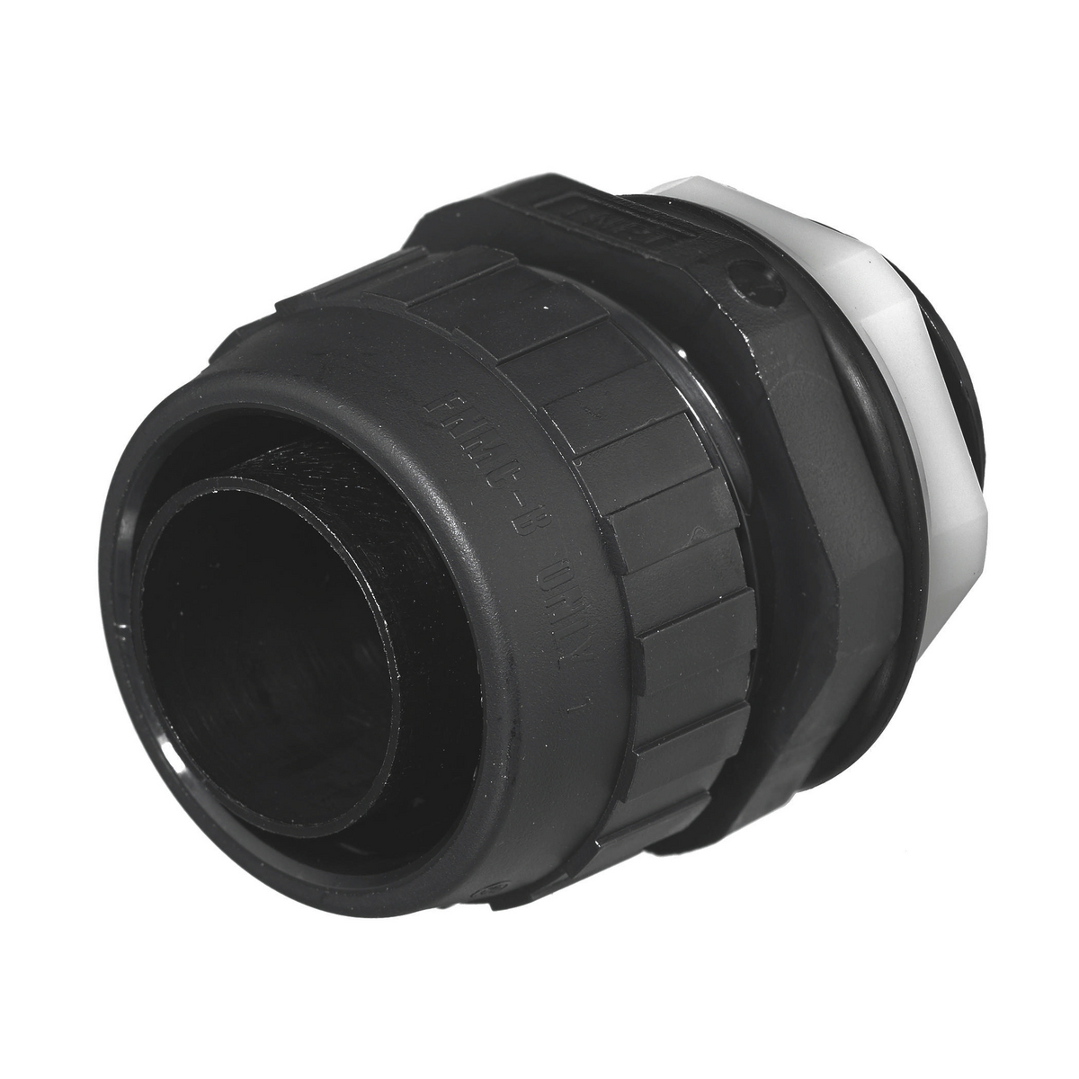 P100NBKA Non-Metallic Straight Male Standard Liquidtight Connector, 1 in Trade, Nylon, Smooth