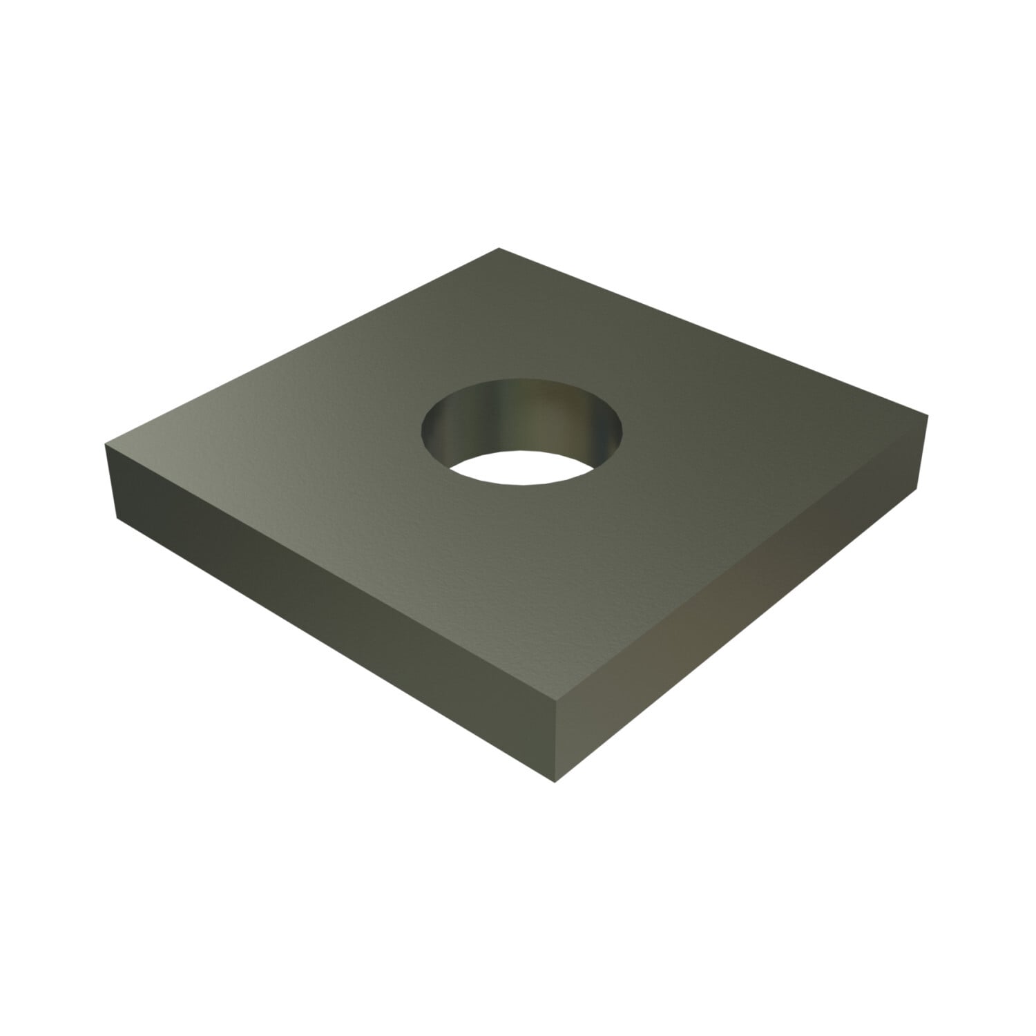 P1062-EG Channel Flat Plate Fitting, 1 Holes, 1-5/8 in W x 1/4 in THK, HRPO Steel