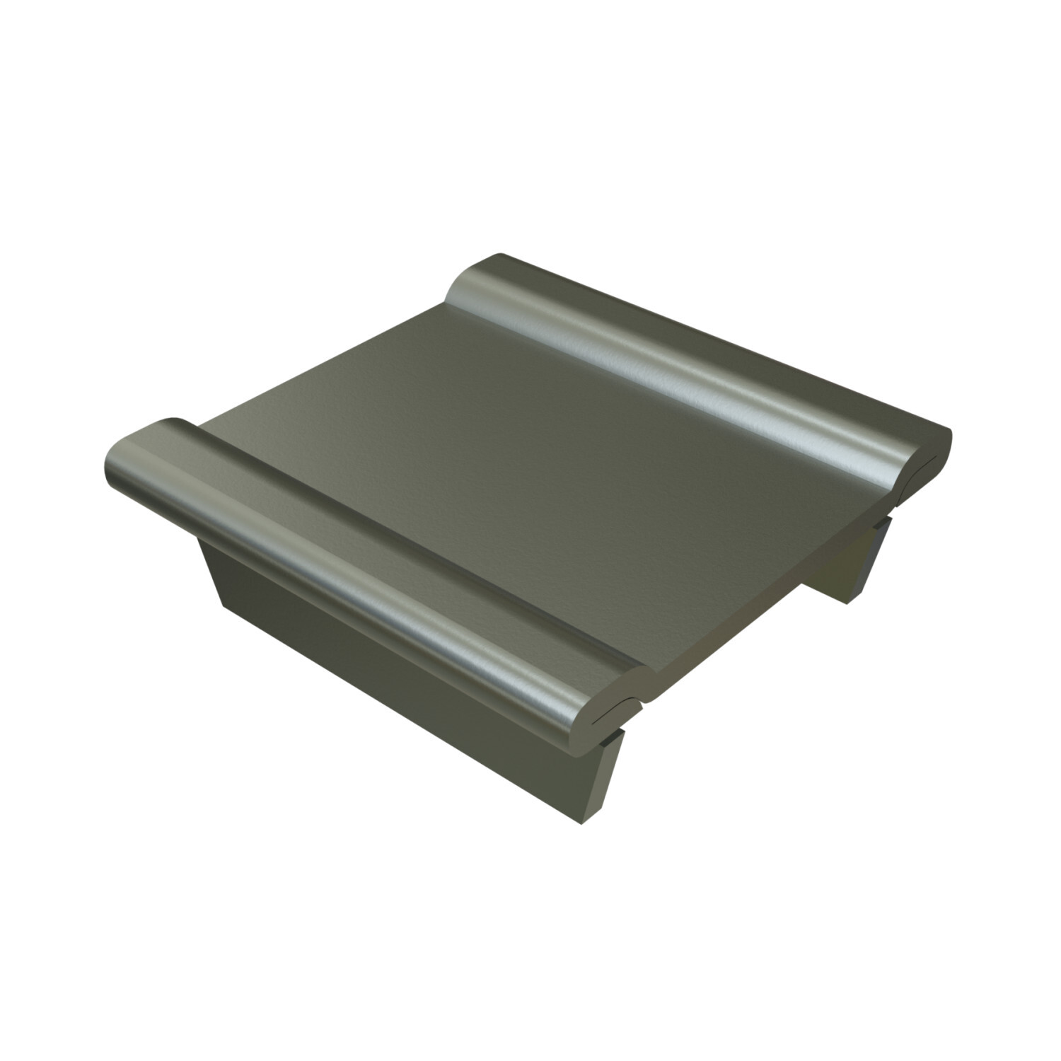 P1280-EG End Cap, For Use With P1000 Channel, Electro-Galvanized
