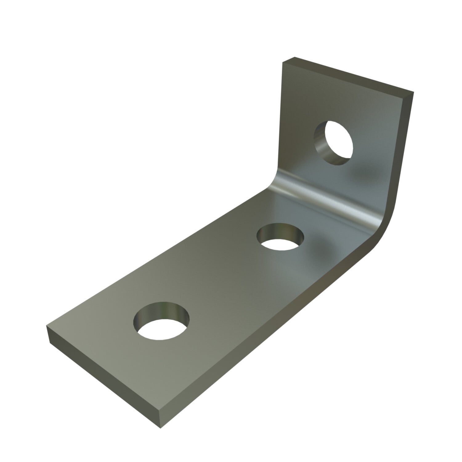 P1346-EG 90 deg Angle Fitting, 3 Holes, 1-5/8 in W x 1/4 in THK, HRPO Steel