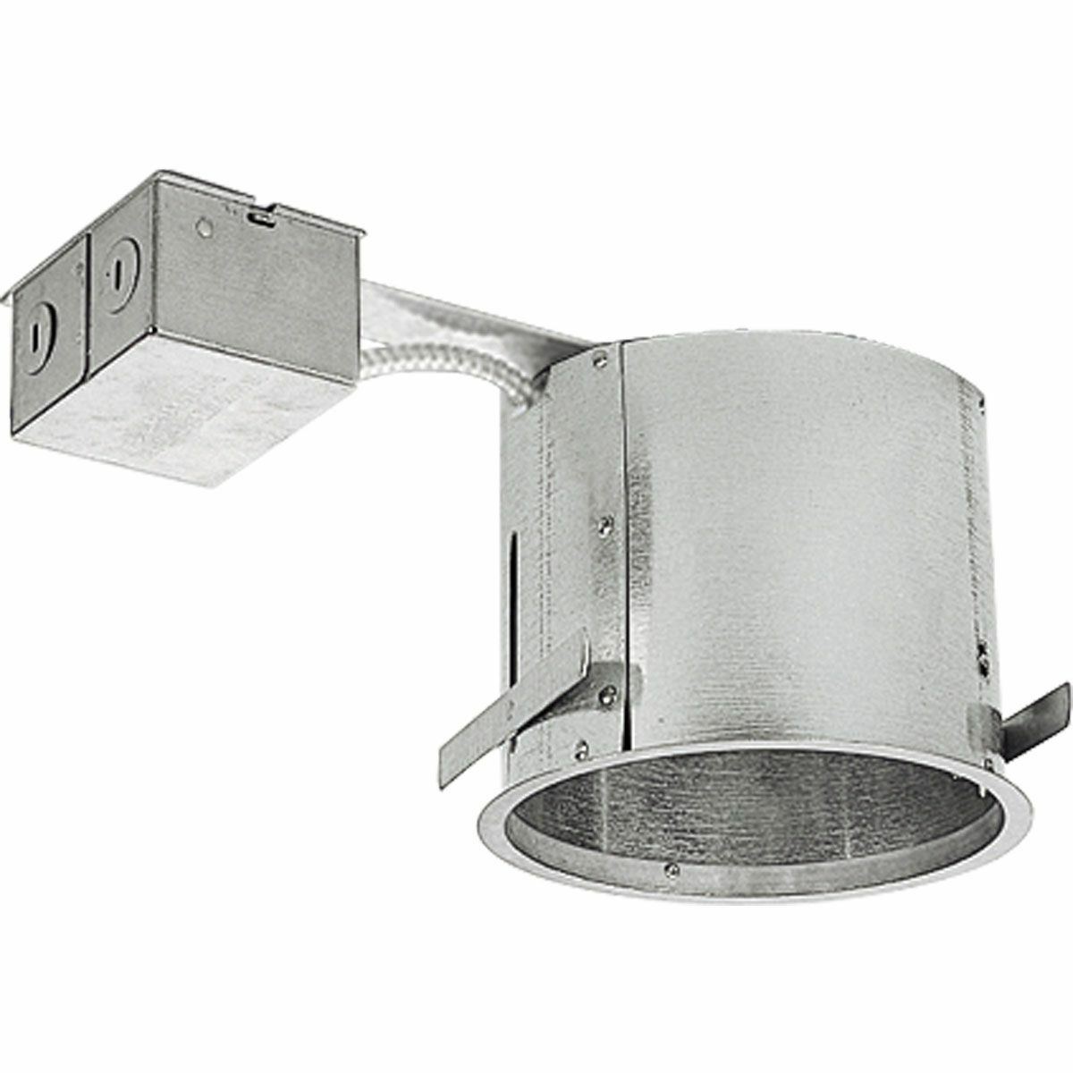 P186-TG Remodeler Housing, Halogen Lamp, IC/Non-IC Insulation, 120 V AC, 6-5/8 in Ceiling Opening, Galvanized Steel Housing