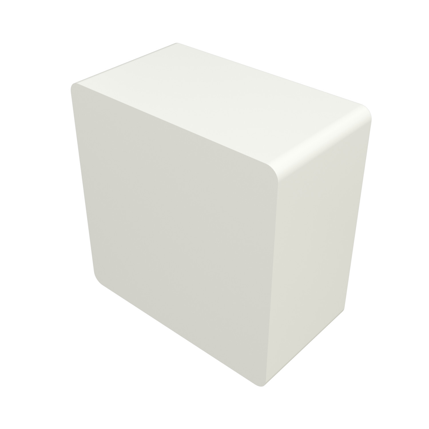 P2860-10-VY Square Channel End Cap, 1-5/8 in L, For Use With P1000, P1100, P2000 Series Channel and P9000 Series Telestrut, Plastic