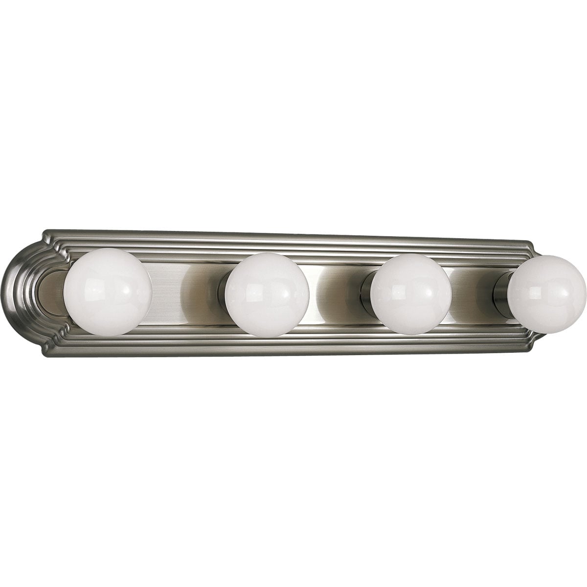 P3025-09 Broadway Bath and Vanity Light, (4) G40 Lamp, 120 V AC, Nickel Plated Housing