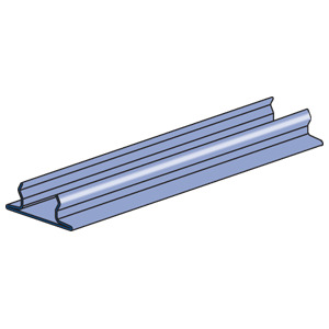 P3184-10PG Closure Strip, 10 ft L x 1-5/8 in W, For Use With 1-5/8 in Strut Channel, 33 Low Carbon Steel, Pre-Galvanized