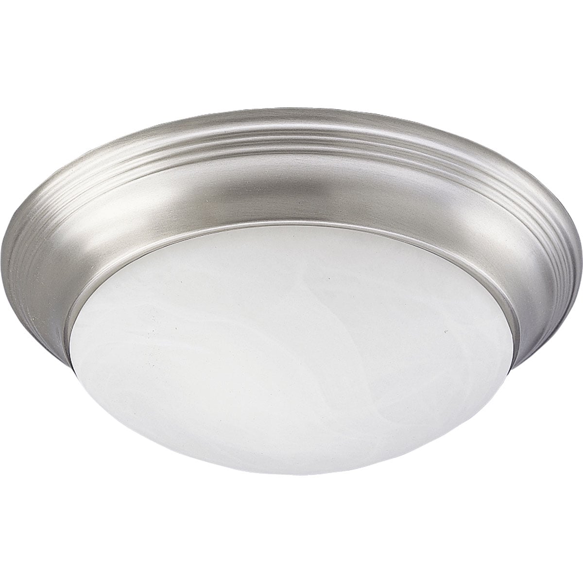 P3688-09 Close-to-Ceiling Fixture, (1) A19 Lamp, 120 V AC, Brushed Nickel Plated Housing