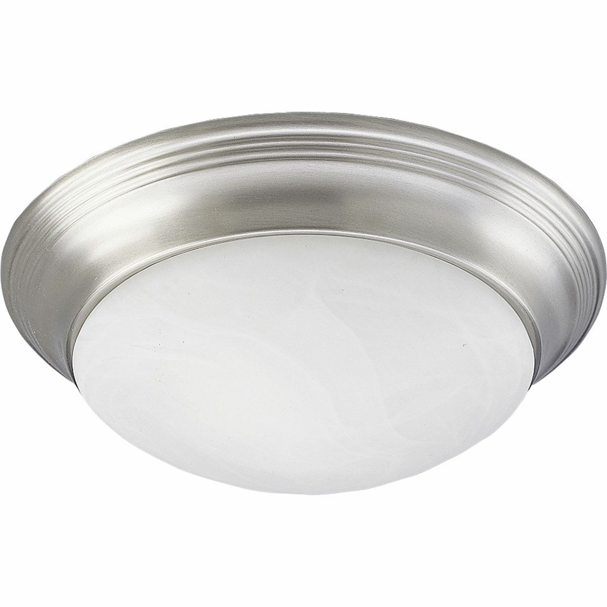 P3689-09 Close-to-Ceiling Fixture, (2) A19 Lamp, 120 V AC, Brushed Nickel Plated Housing
