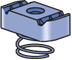 P4010-EG Channel Nut With Spring, For Use With P3300, P4000 and P4100 Channels, 1/2-13 Thread, Mild Steel